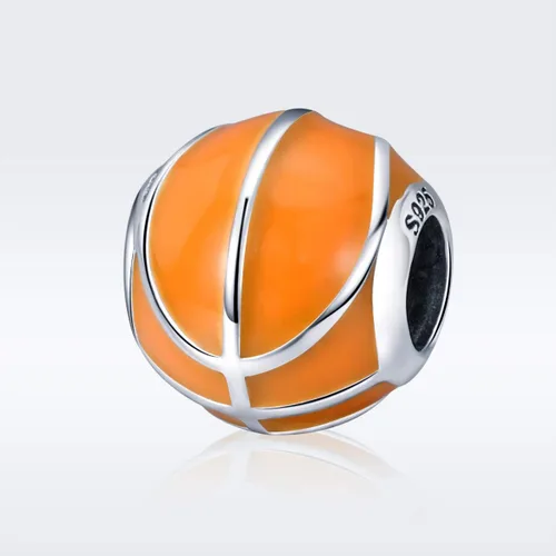 Vista 2 de Sport Bead Charms 925 Sterling Silver USA Rugby Football Basketball Volleyball Golf Club Bat Mitten European Charm Bracelet