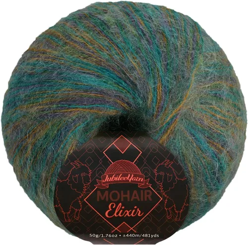 Vista 49 de JubileeYarn Mohair Elixir Yarn - 50g/Skein Baby Wool Blend - Cosmopolitan - 1 Skein