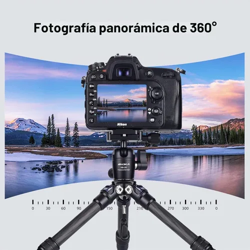 Vista 6 de AOKA - Mini trípode de escritorio de fibra de carbono de 15.75"/0.99lb