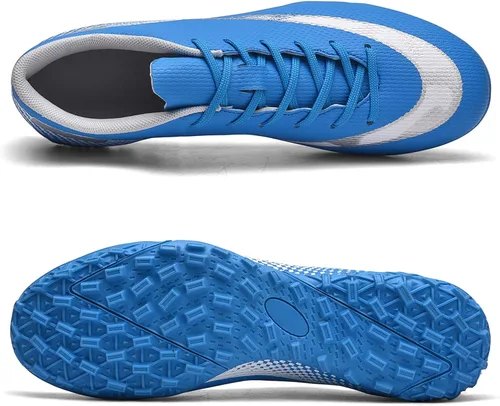 Vista 3 de HaloTeam Zapatos de fútbol para hombre, botas de fútbol profesionales de alta calidad, transpirables, para interiores y exteriores, TFAG