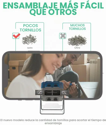 Vista 5 de Compostador giratorio mejorado 2021 con termómetro de compost - Contenedor de compost de jardín de cámara doble (43 galones, negro)