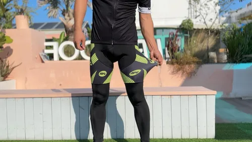 Vista 7 de sponeed - Mallas de ciclismo para hombre, acolchadas, 4D, para ciclismo de carretera