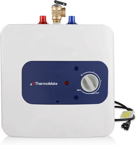 Vista 11 de ThermoMate Calentador de agua eléctrico con mini tanque, 1.32 galones, pequeño calentador de agua debajo del fregadero para punto de uso, agua