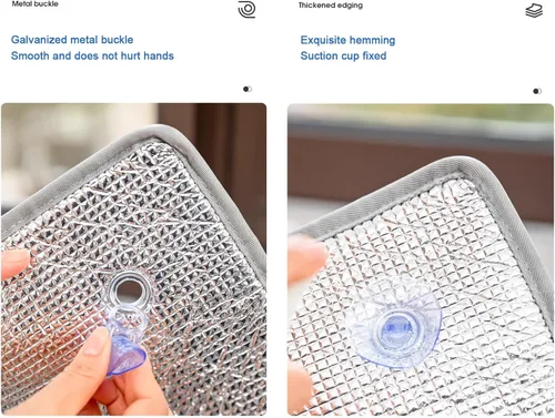 Vista 8 de Película reflectante de protección solar de privacidad no adhesiva, tinte total para ventana, bloqueo solar, aislamiento acústico, resistente al