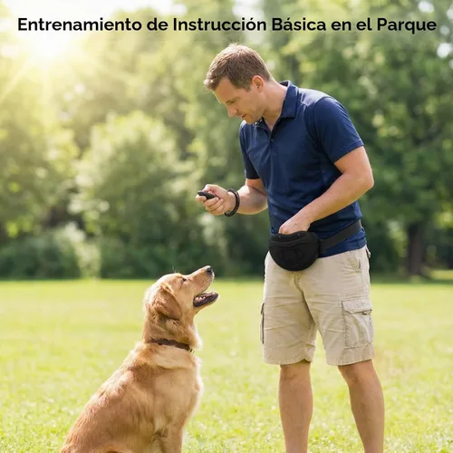 Vista 5 de Bolsa de golosinas para perros sin derrames que no gotea Bolsa de entrenamiento magnética de silicona con clic gratis y cinturón de cintura Negro
