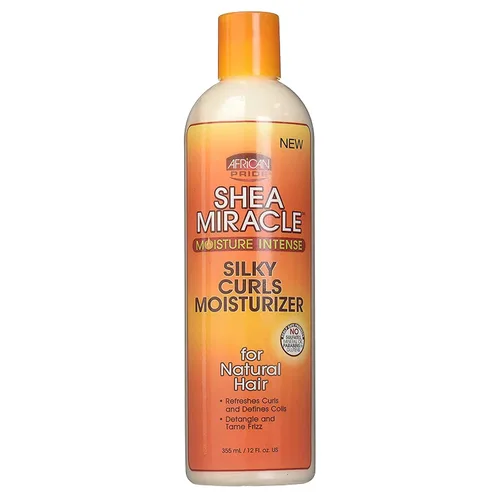 Vista 3 de African Pride Shea Miracle Silky Curls - Hidratante para el cabello, contiene karité y mantequilla de mango africano, 12 onzas