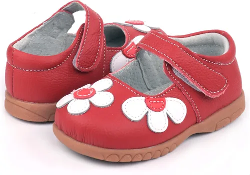 Vista 6 de Femizee Mary Jane - Zapatos planos de cuero con lazos, para niñas (niños pequeños)
