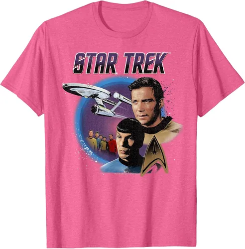 Vista 20 de Star Trek Original Series Vintage Enterprise T-Shirt Baby Blue