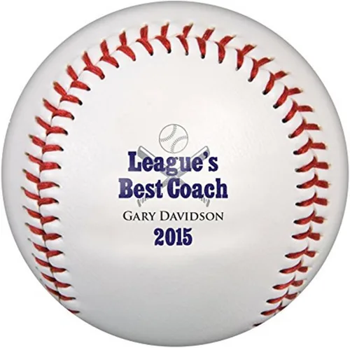 Vista 5 de Pelotas de béisbol personalizadas, tamaño oficial: elige entre 15 diseños o sube una foto o logotipo de empresa