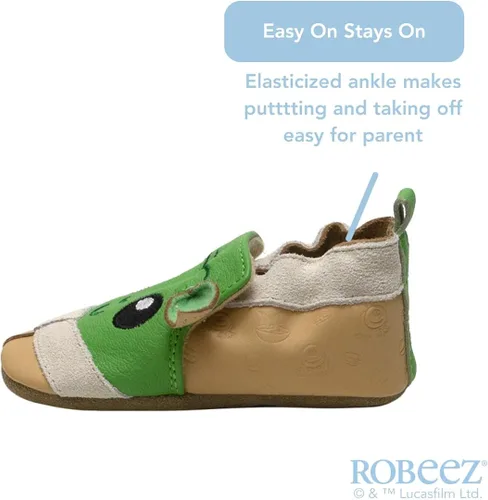 Vista 3 de Robeez Zapatos de cuna antideslizantes con suela suave para bebés y niños pequeños