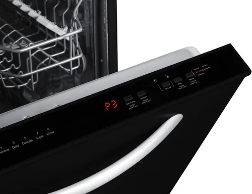 Vista 5 de Summit Appliance Lavavajillas integrado TOP Control de 24 pulgadas en negro, 47 DBAR, Energy Star D