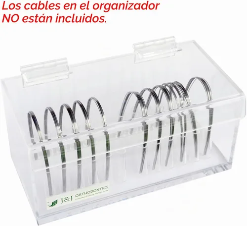 Vista 3 de J&J Ortho Orthodontic - Caja organizadora de alambre con tapa (12 tamaños)
