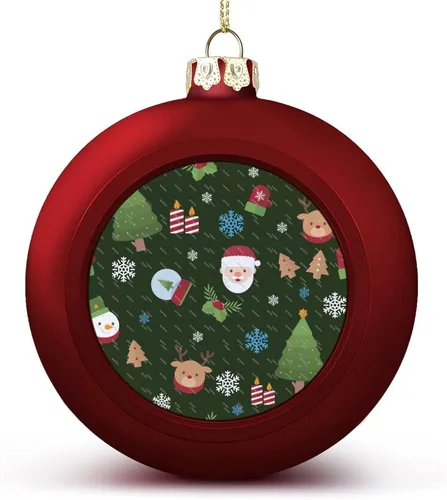 Vista 169 de Boobs Funny Shatterproof Matte Christmas Balls for Tree Wreath Home Decor 1PCS