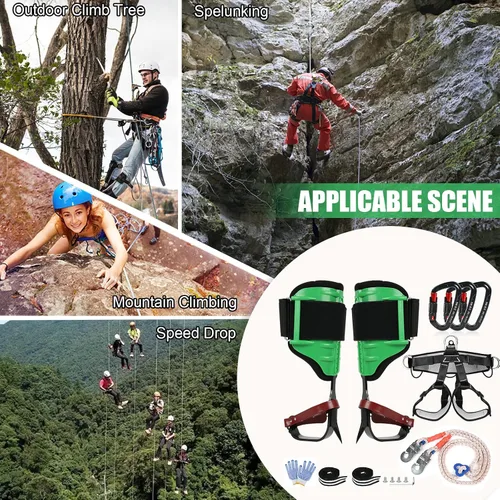 Vista 8 de Equipo de escalada de árboles Fepinc con cinturón de seguridad, cuerda