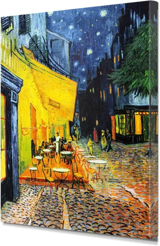 Vista 9 de IPIC - Campo de trigo con cuervos, reproducción artística de Vincent Van Gogh. Lienzo de giclée para decoración del hogar 10#F (20 x 16)