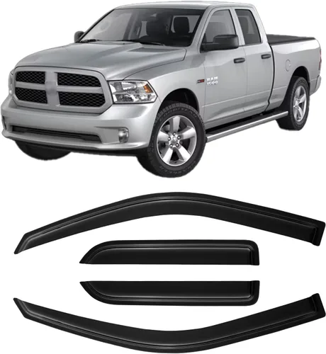 Vista 35 de Visores para ventanas y protectores contra la lluvia para Ford F150 de cabina estándar 1980-1996, Deflectores de viento y protectores para ventanas