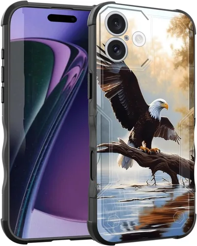 Vista 76 de Funda para iPhone Air, [doble capa] [protección contra caídas de grado militar de 10 pies] Funda resistente a prueba de golpes para iPhone Air