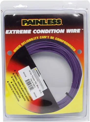 Vista 3 de PAINLESS 70817 14GA AZUL TXL ALAMBRE/YLW STR (50')