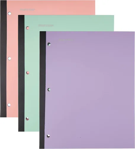 Vista 5 de Mintra Libreta Inalámbrica 3pk - 80 Hojas - Rayado Universitario (Hielo Ártico, Aceite de Chile, Oliva Verde)
