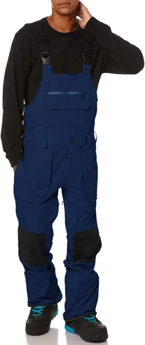 Vista 2 de Newffr Overol con peto de nieve para hombre, resistente al agua, aislado, impermeable, para esquí, snowboard