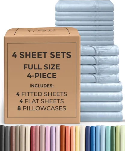 Vista 264 de Pack of 2, Twin Size 3 Piece Sheet Set - Breathable & Cooling - White