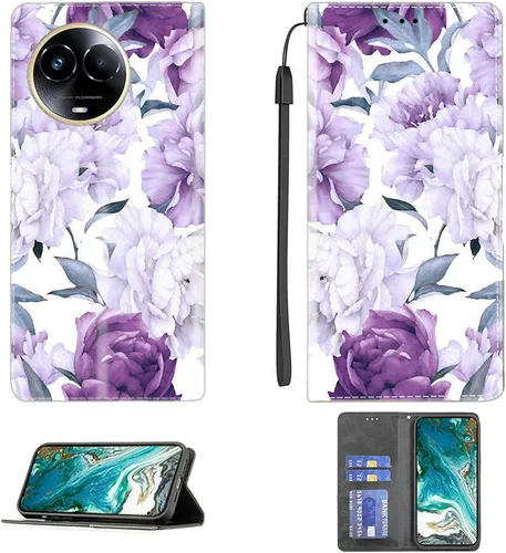 Vista 206 de Aroepurt Funda para UMIDIGI G1 Plus compatible con UMIDIGI G1 Plus Funda para teléfono Funda de piel sintética con función atril magnética CPT15