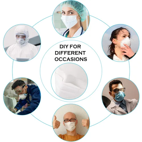 Vista 7 de BBTO 50 almohadillas de microfibra de espuma viscoelástica para puente nasal, anti niebla, autoadhesivas, protección para la nariz, sello de tira