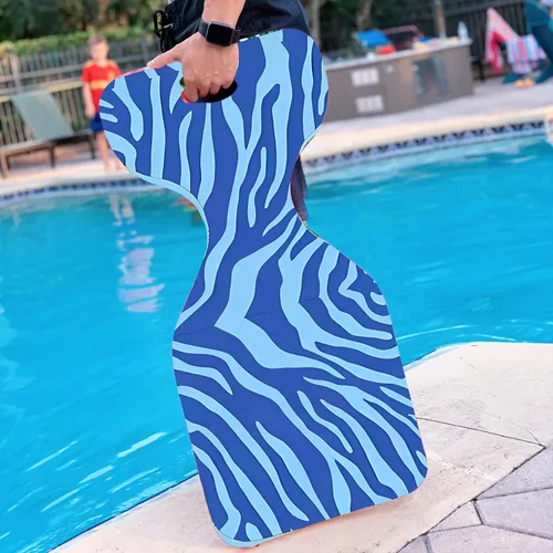Vista 6 de VOS Phoenix - Flotadores de agua con estampado gráfico para adultos y niños (KOVO azul, paquete de 2) Resistente a los rayos UV y ultra flotante