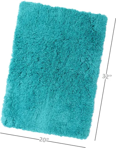 Vista 3 de Clara Clark Alfombras de baño, alfombras de baño ultra suaves y peludas - tapetes de baño para baño, lavable a máquina, base antideslizante de goma