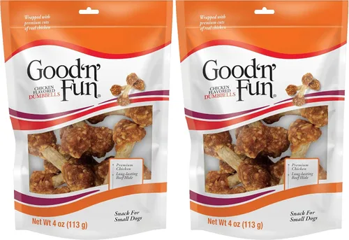 Vista 14 de Good'n'Fun - Mancuernas de pollo de 4 onzas, estuche paquete de 12 bolsas individuales