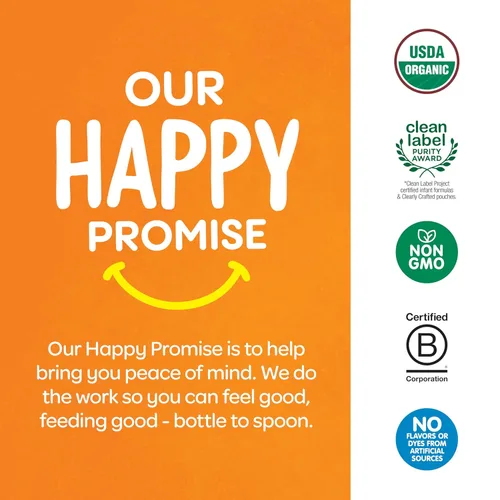 Vista 10 de Happy Baby Organics Yogis Snacks liofilizados de yogur y frutas, plátano y mango, bolsa de 1 onza (paquete de 8) el embalaje puede variar