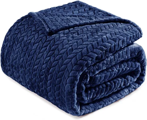 Vista 11 de Exclusivo Mezcla Manta de forro polar gris claro tamaño Queen para cama, 90 x 90 pulgadas, suave y acogedora manta decorativa 3D de franela