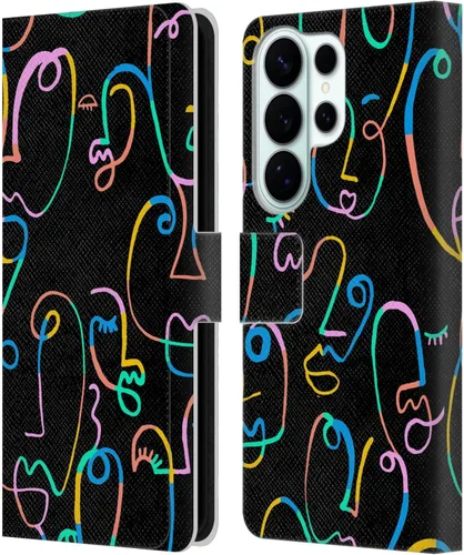 Vista 114 de Head Case Designs Officially Licensed Ninola Brushstrokes Multi Colorful Leather Wallet Case Compatible with Samsung Galaxy A07 4G