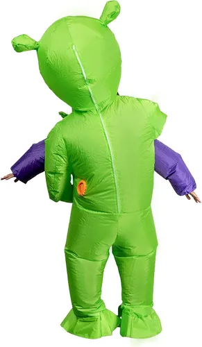 Vista 4 de Spooktacular Creations Disfraz inflable de extraterrestre de Halloween para disfraz inflable de cuerpo completo, para niño