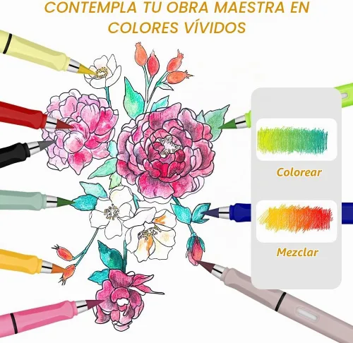 Vista 5 de Ainiv Lápiz de color sin tinta, 12 juegos de lápiz infinito sin afilar, reutilizable, con 12 puntas reemplazables de color extra para escribir