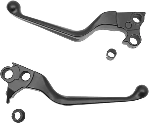Vista 6 de M MATI Palanca de freno y embrague negra para Harley Davidson Sportster 883 1200 Softail Road King Dyna Electra Glide Street Bob Night Train Fat Boy