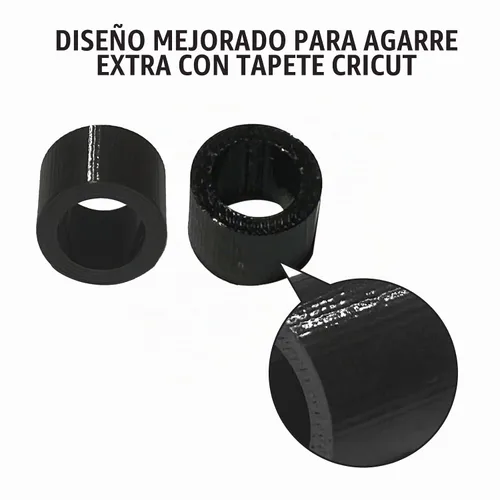 Vista 2 de Paquete de 4 rodillos de goma de repuesto para máquinas Cricut Maker & Explore Series
