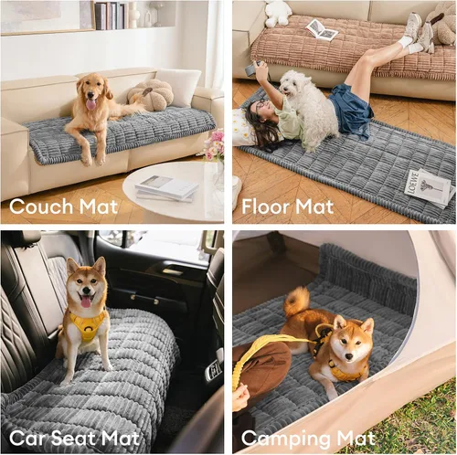 Vista 4 de Fundas de sofá para mascotas, protector lavable para perros, fundas de sofá de franela para perros, aptas para mascotas, tapete para sofá cama