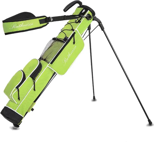 Vista 14 de Bolsa de golf ligera y fácil de transportar con correa acolchada, bolsa de golf duradera para hombres y mujeres