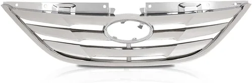 Vista 9 de PIT66 Conjunto de parrilla delantera cromada compatible con Sonata 2011 2012 2013 HY1200154 863503S100