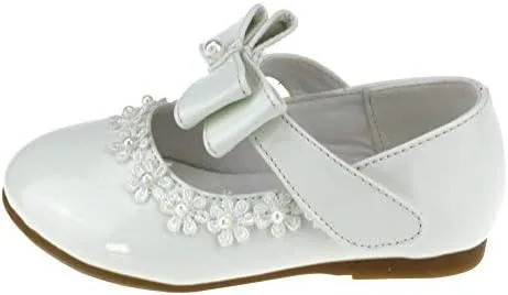 Vista 4 de Maxu Kid Girl PU vestido zapato gancho y lazo plano