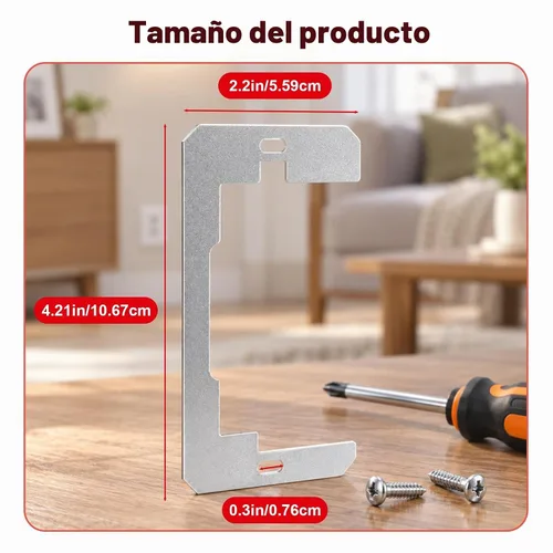 Vista 6 de Espaciador de placa de pared,Separadores de salida para caja eléctrica 20PZAS