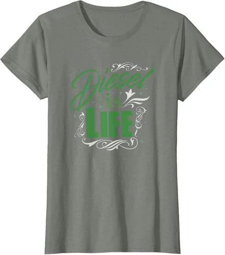 Vista 10 de Diesel is Life Roll Coal Diesels Truckers Smoke Camiseta Negro