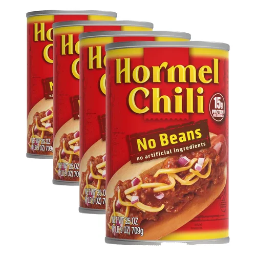 Vista 15 de Chili picante HORMEL sin frijoles, sin ingredientes artificiales, 15 oz