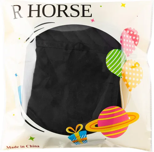 Vista 7 de R HORSE Juego de 6 piezas de agarraderas para ollas con bolsillo para cocina, juego de agarraderas para ollas negras de algodón, resistente al