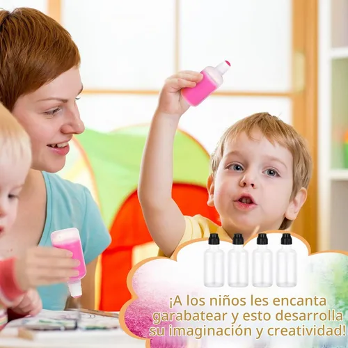 Vista 5 de Patelai Botella vacía de 24 piezas para bingo Daubers de 2 onzas, punta