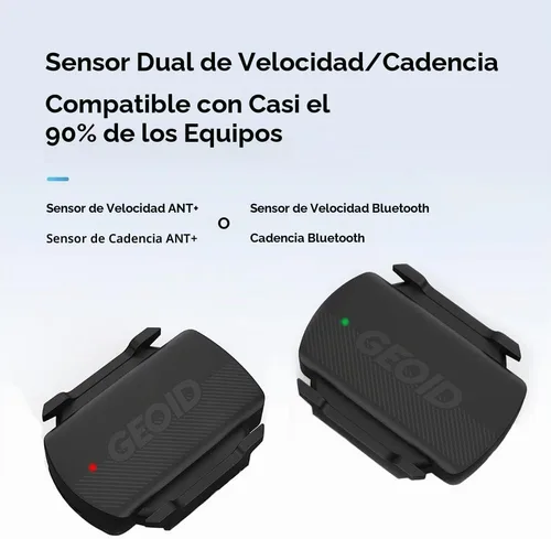 Vista 3 de GEOID Sensor de cadencia/velocidad CS600 para ciclismo, ANT+/Bluetooth Sensor inalámbrico de RPM de bicicleta compatible con computadoras