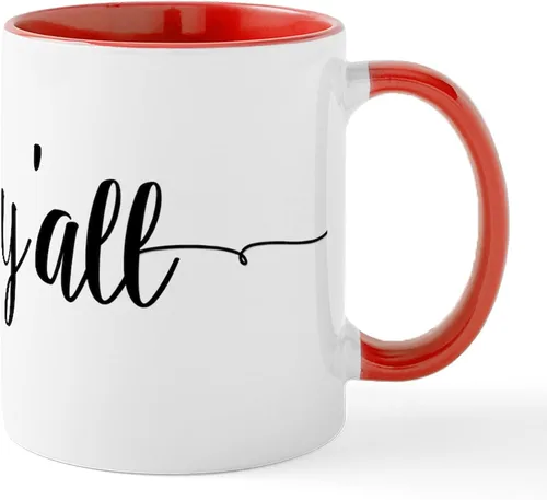 Vista 22 de CafePress Shalom, Y'all! Taza de café de cerámica de 11 oz (11.0 fl oz)