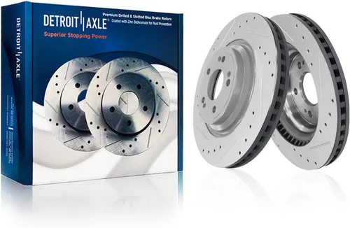Vista 60 de Detroit Axle - Rotores de freno para Toyota Avalon 2020-2021 Camry 2020-2024, repuesto de rotores de freno de disco perforados y ranurados: rotor