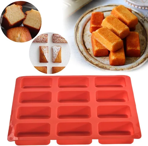 Vista 7 de ionEgg Molde de silicona para pan, mini sartén antiadherente, molde de silicona para hornear pan de 12 cavidades, para pastel de pan, pan, pastel